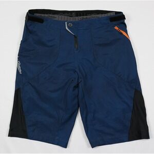 Troy Lee Designs Skyline MTB Shorts Mens 38 Padded Liner Deep Blue Cycling